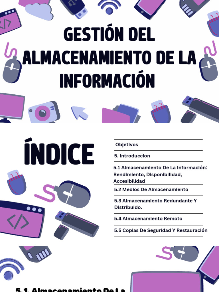 Gestión Eficiente del Almacenamiento de Datos | PDF | Almacenamiento de ...