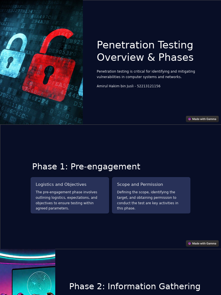 Penetration Testing Overview and Phases | PDF | Vulnerability ...