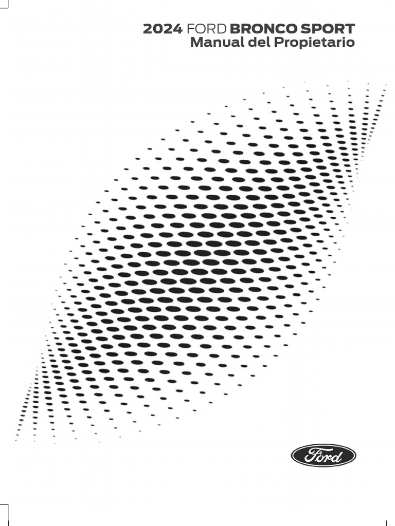 2024 Ford Bronco Sport Owners Manual Version 1 Om ES-MEX | PDF | Airbag ...