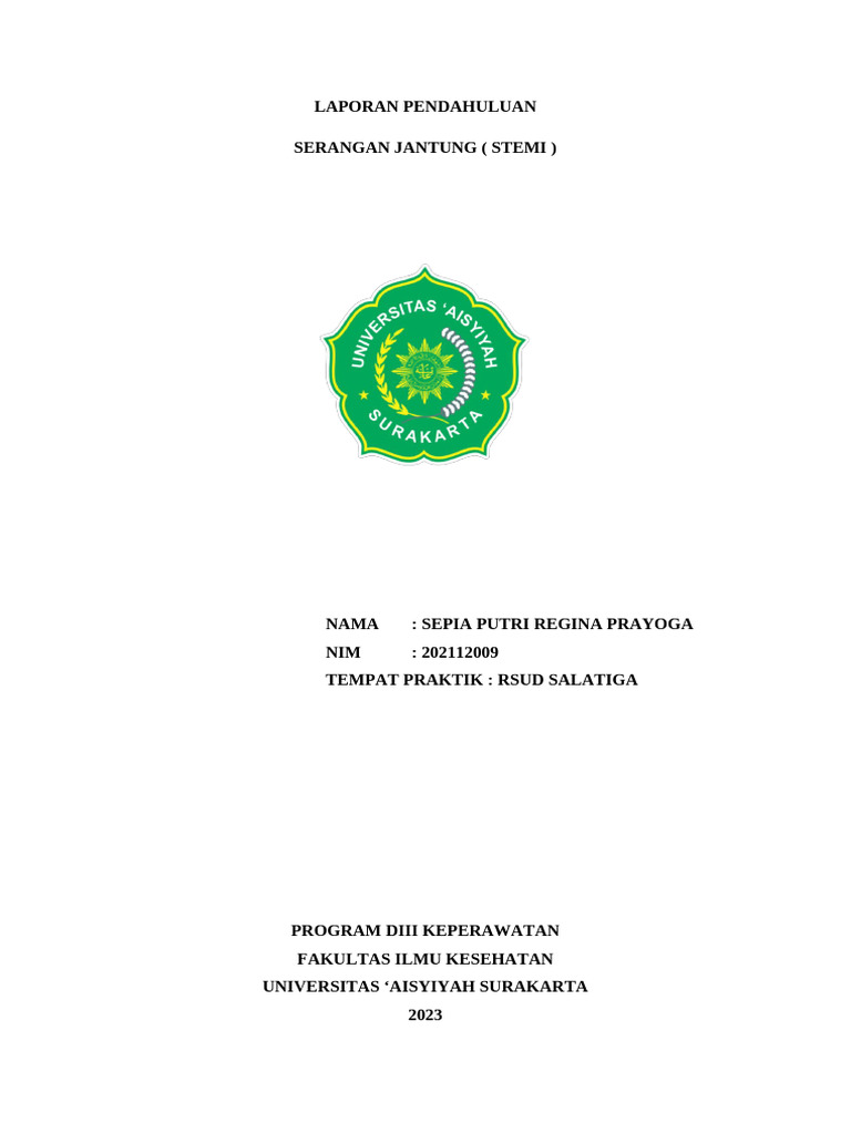 Definisi dan Komplikasi Serangan Jantung | PDF