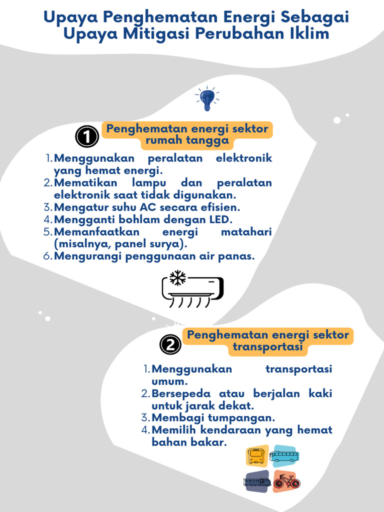 Upaya Hemat Energi untuk Mitigasi Iklim | PDF