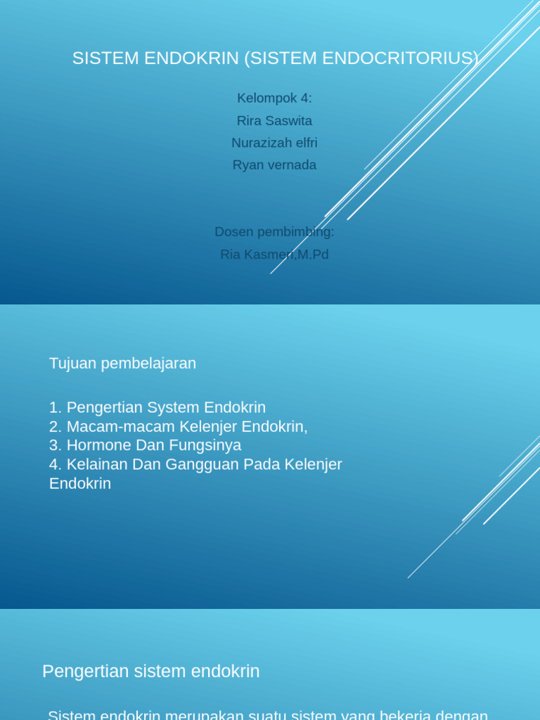 Sistem Endokrin: Fungsi dan Gangguan | PDF