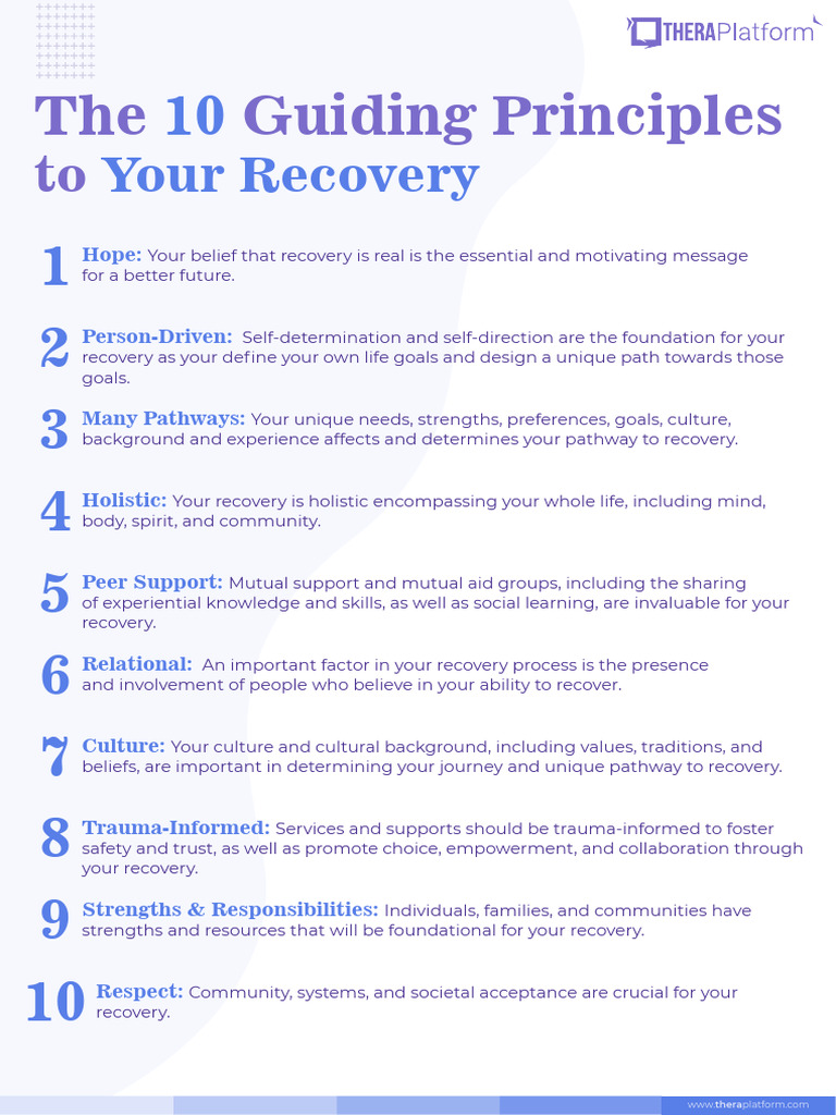 10 Principles for Effective Recovery | PDF