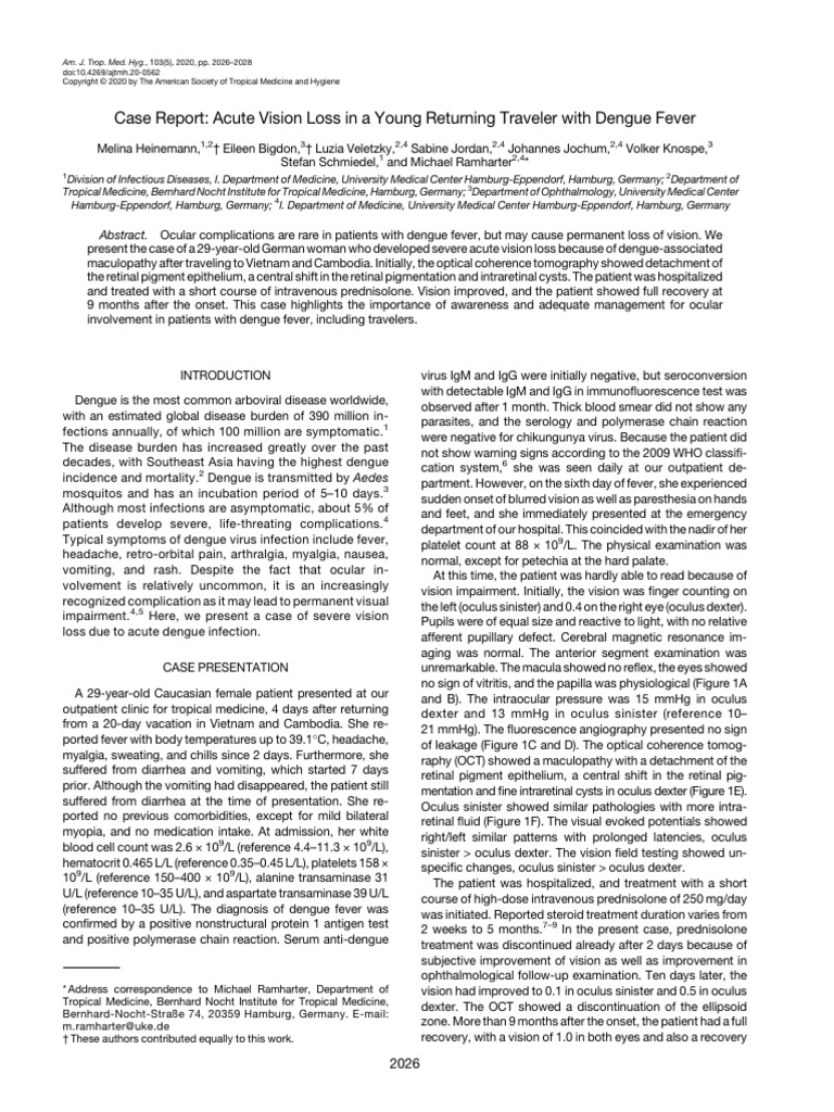 (14761645 - The American Journal of Tropical Medicine and Hygiene) Case ...