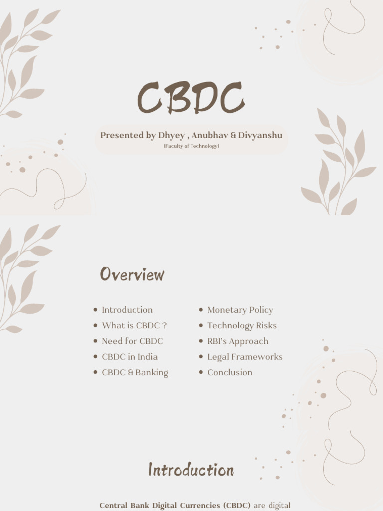 Eco Presentation Pdf Currency Cash