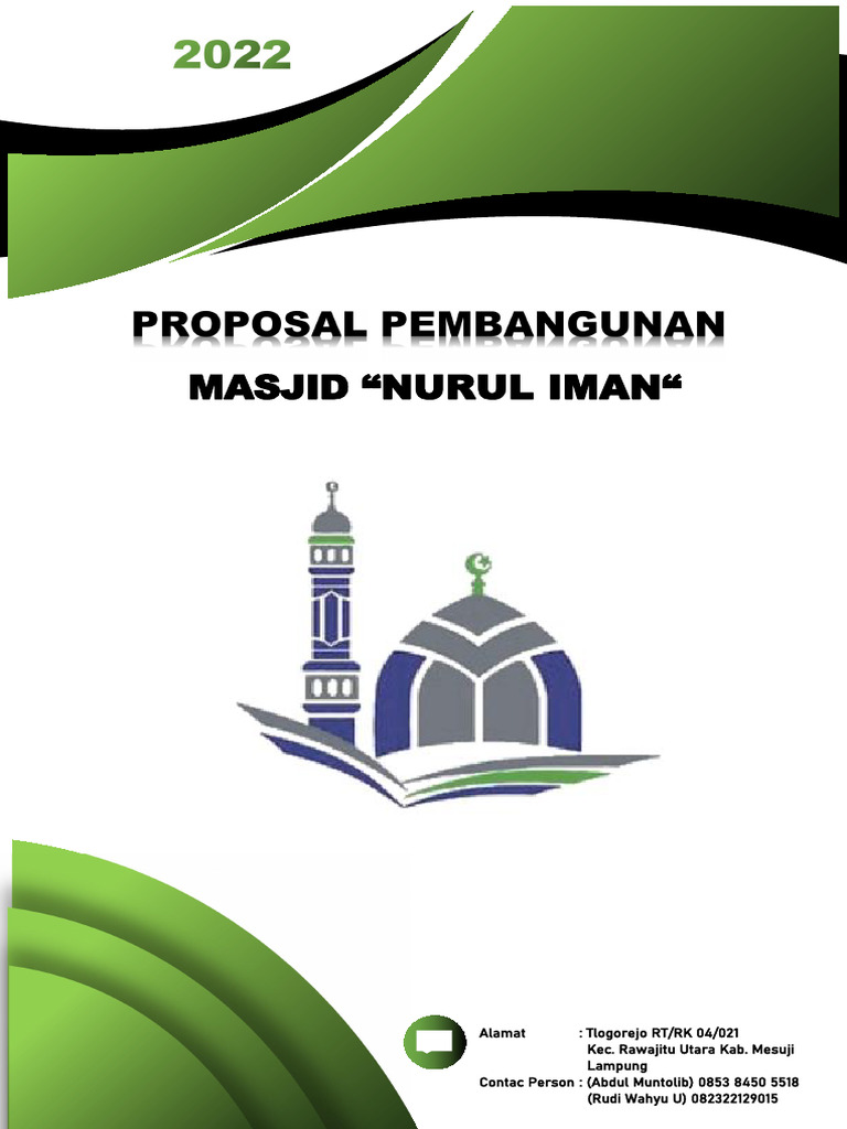 Proposal Pembangunan Masjid Nurul Iman | PDF