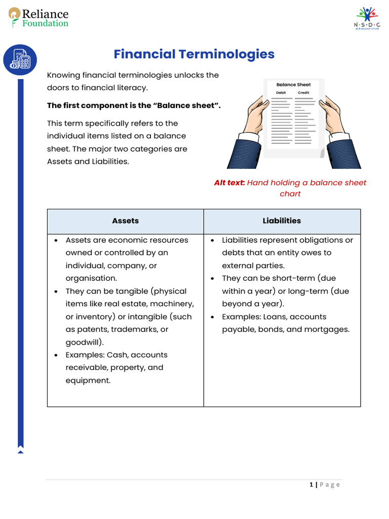 Essential Financial Terminologies Explained | PDF | Finance & Money ...