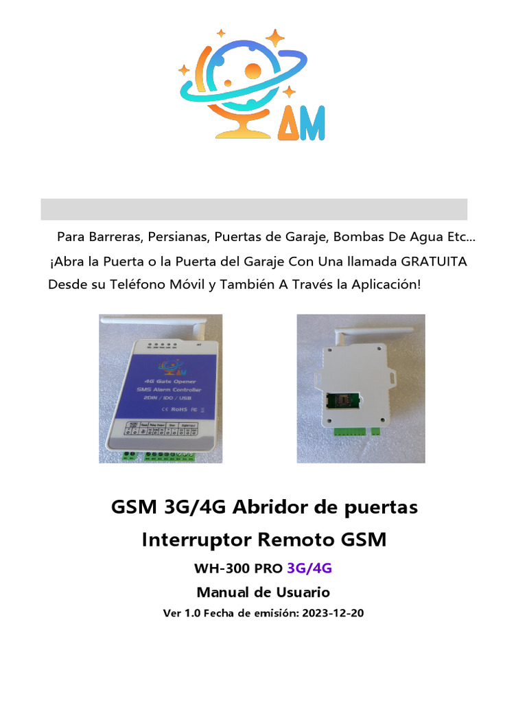 Manual gsm Wh3004g PDF Gsm Cambiar
