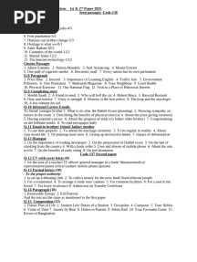 Dakhil Suggestions English 2025