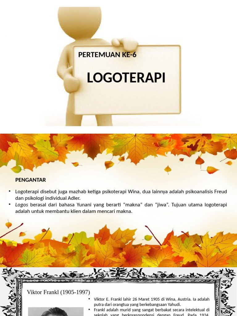 Pertemuan Ke-6 Logoterapi | PDF