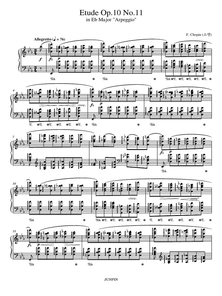 Etude Op.10 No.11: in Eb Major 