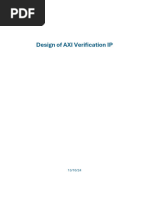 AXI UVM Verification Testplan | PDF | Version Control | Systems Engineering