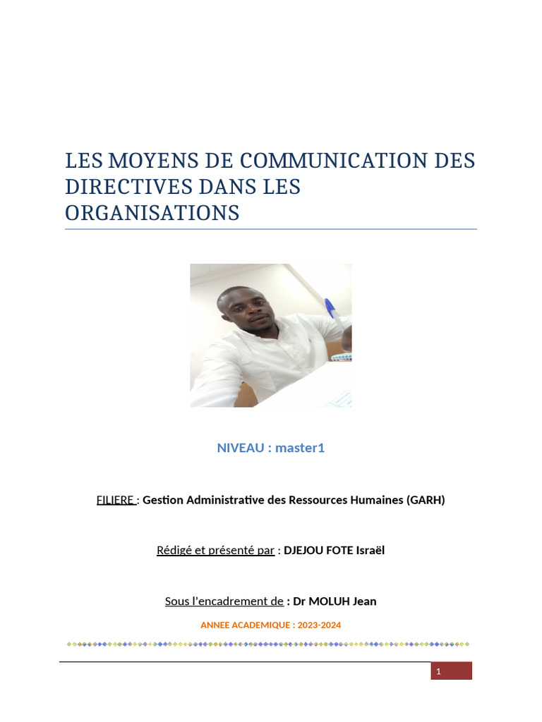 Communication interne des directives | PDF | la communication | Gestion ...