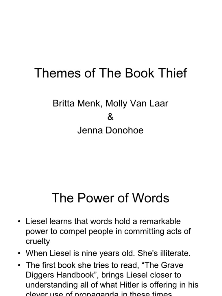 themes in the book thief essay