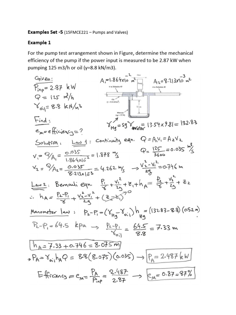 solutions-examples-set-5-pdf-pump-pipe-fluid-conveyance