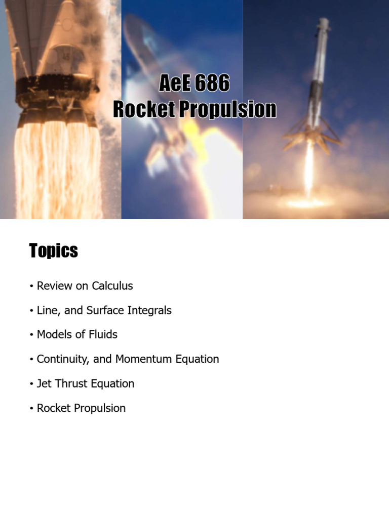 Rocket Aerodynamics and Thrust Equations | PDF | Fluid Dynamics | Integral