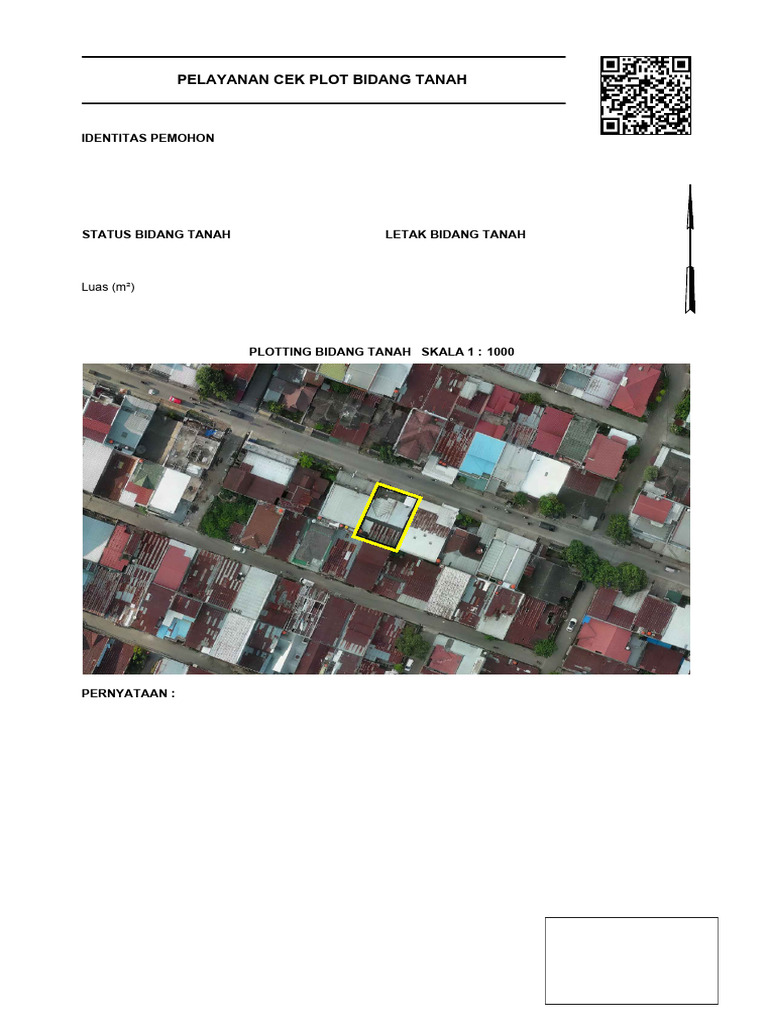 Cek Plot Tanah Pemohon Budiman Makassar | PDF