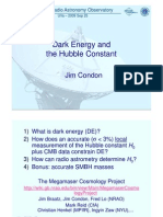 Jim Condon - Dark Energy and The Hubble Constant