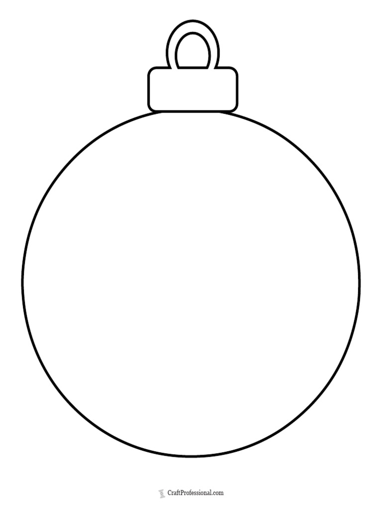 Blank Ornament Coloring Page - 1