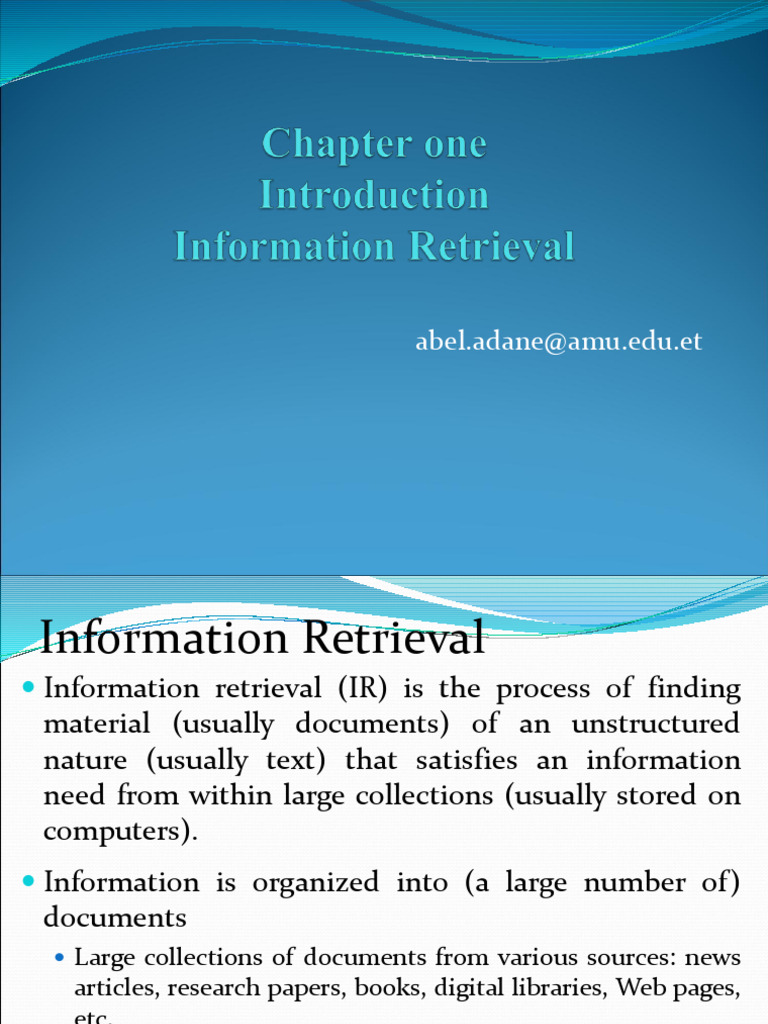 Understanding Information Retrieval Basics | PDF | Information ...