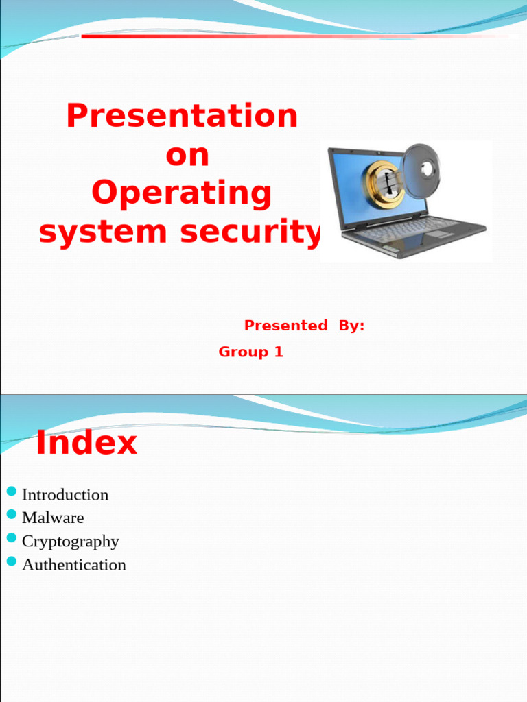 Presentationon Operating System Security | PDF | Malware | Authentication