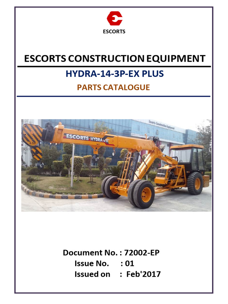 HYDRA 14 3p EX - PLUS - CATALOGUE - REV 01 20 02 17 New - 240801 - 130937 |  PDF | Axle | Screw