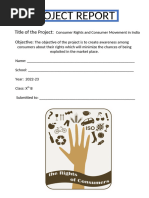 Consumer Rights Project Class10 | PDF
