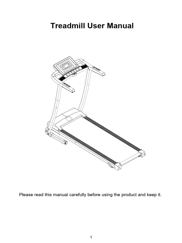 Treadmill User Manual: Please Read This Manual Carefully Before Using ...