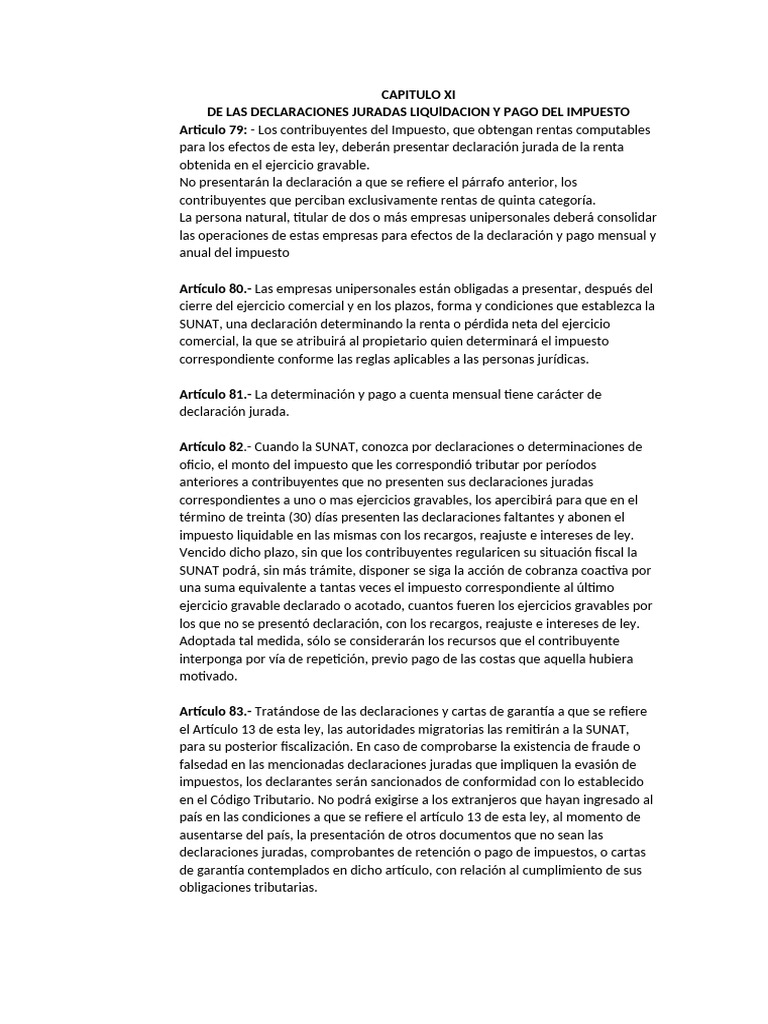 Declaraciones Juradas y Pago de Impuestos | PDF | Impuestos | Impuesto ...