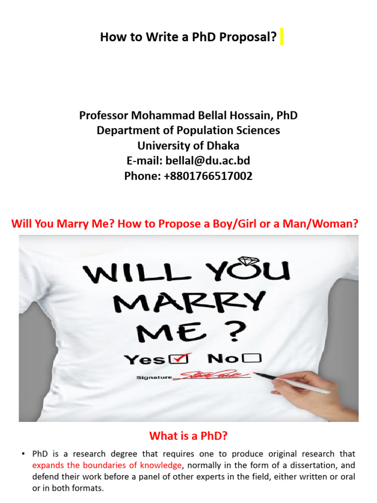How To Write A PHD Proposal | PDF | Methodology | Qualitative Research