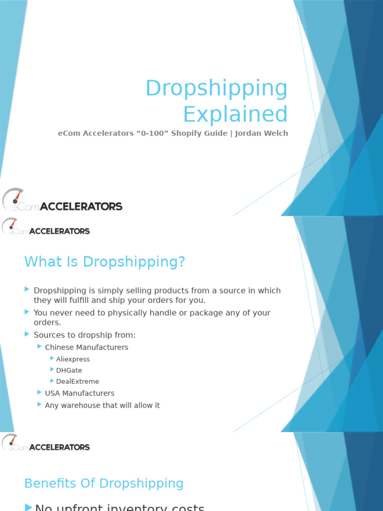 Understanding Dropshipping Basics | PDF