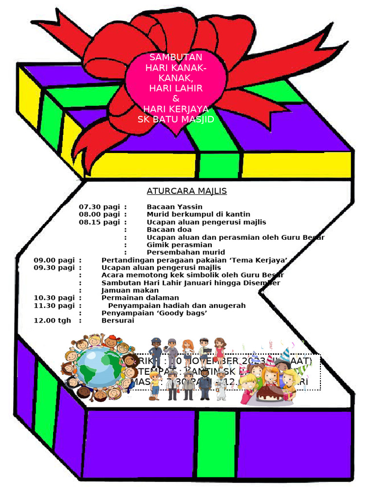 Buku Program Hari Kanak-Kanak & Hari Lahir 2023 | PDF