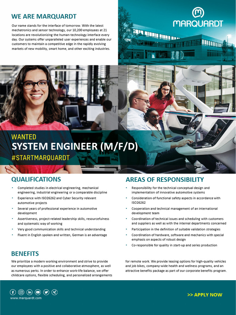 Automotive Systems Engineer Job Opening | PDF | Engineering | Computing
