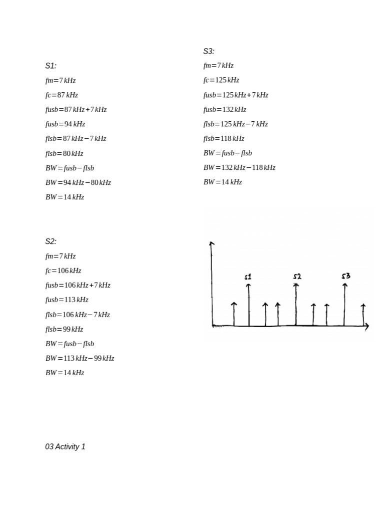 Modulation Frequency Calculations | PDF