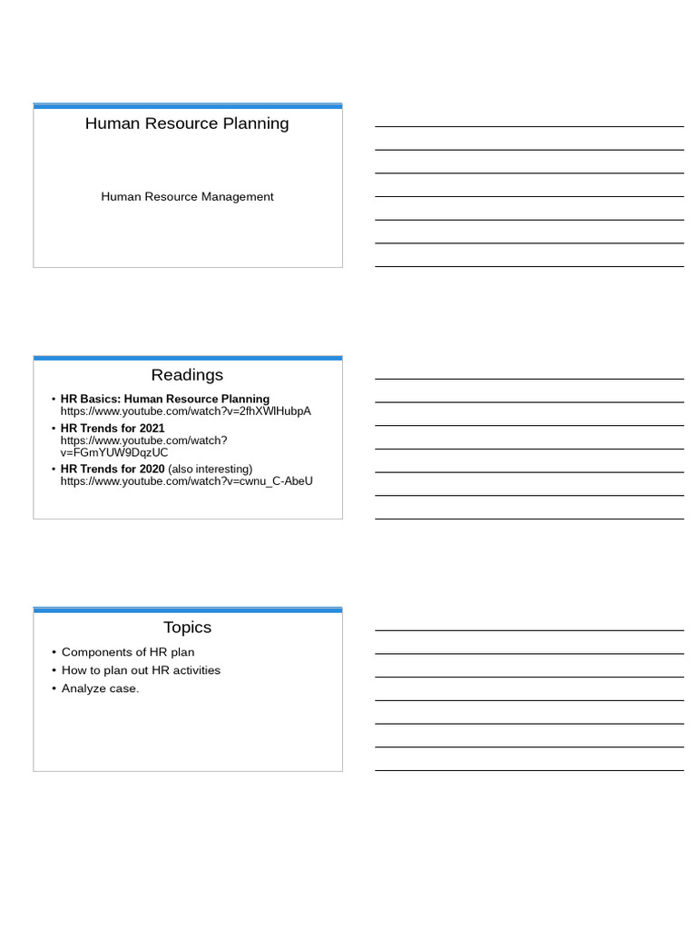 Effective Human Resource Planning Guide | PDF | Turnover (Employment ...