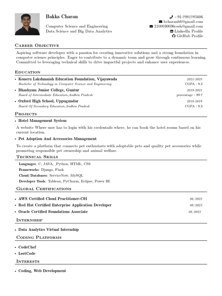 Aspiring Software Developer Resume | PDF | Cloud Computing | Computing