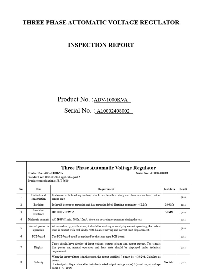 Three Phase Voltage Regulator Inspection | PDF | Printed Circuit Board ...
