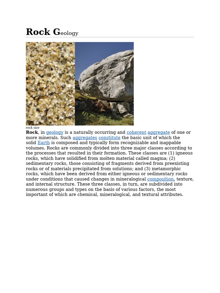 Understanding Rock Types in Geology | PDF | Deformation (Engineering ...