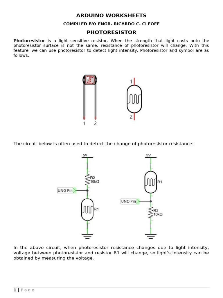 Arduino Worksheet Intermidiate Level - Creative Technology | PDF ...