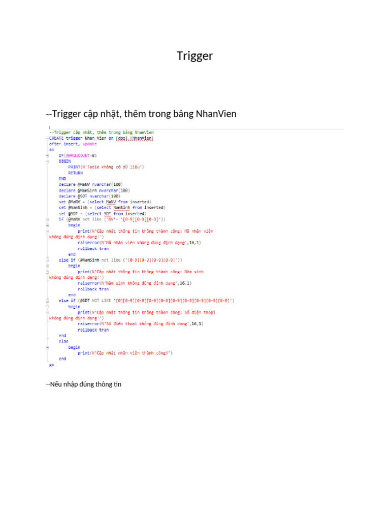 Trigger pdf