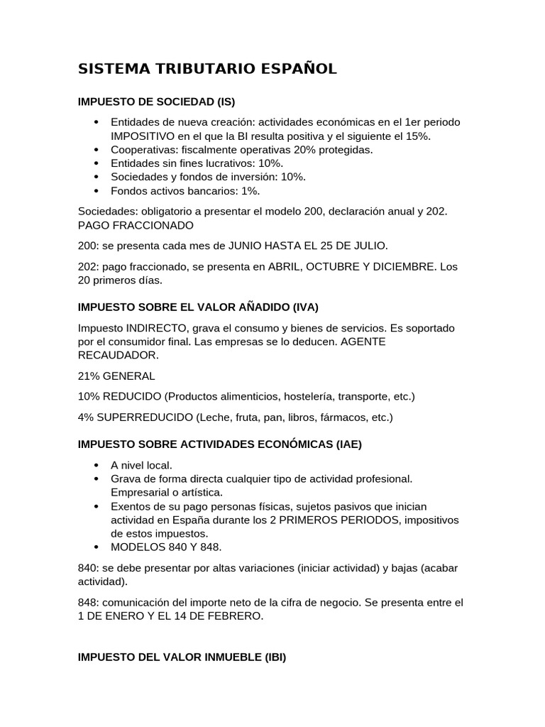 Guía del Sistema Tributario Español | PDF | Impuestos | Economias
