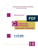 Reactivosexcale00aconstruccion de Reactivos en Educacion Preescolar