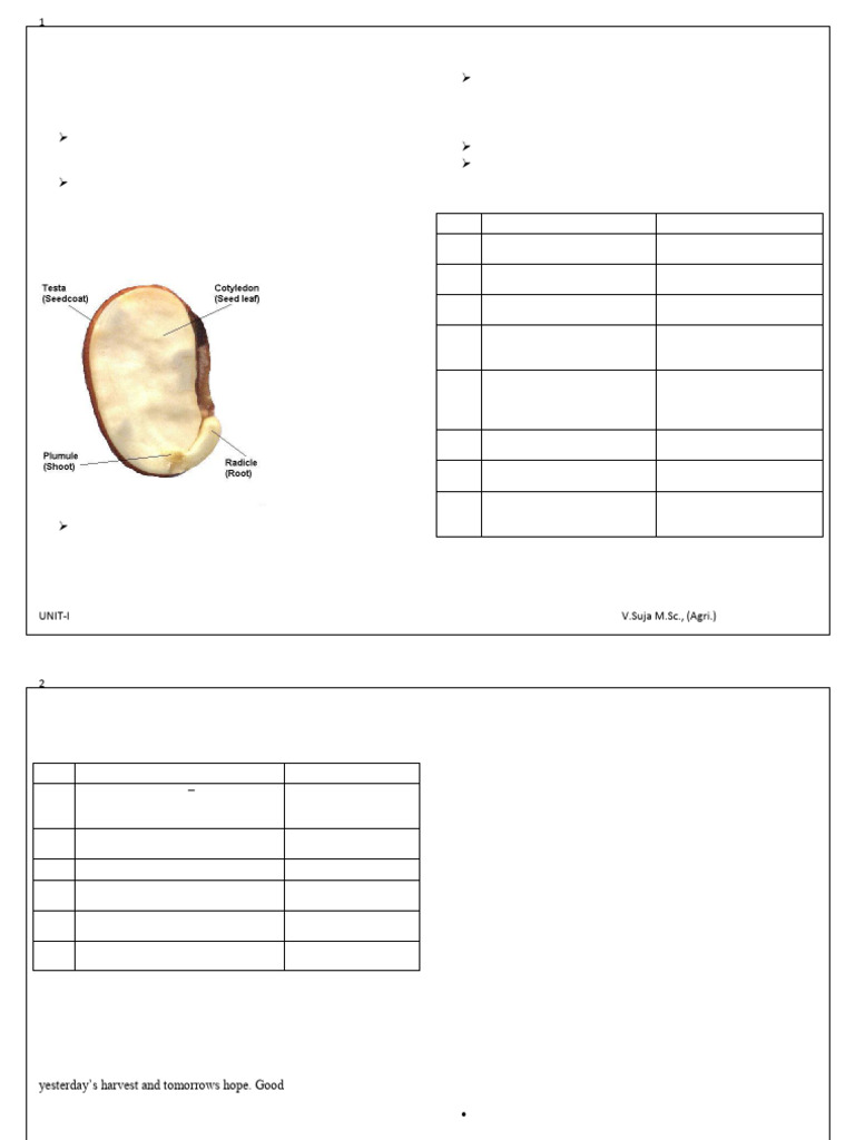 Understanding Seed Units in Agriculture | PDF | Flowers | Pollination