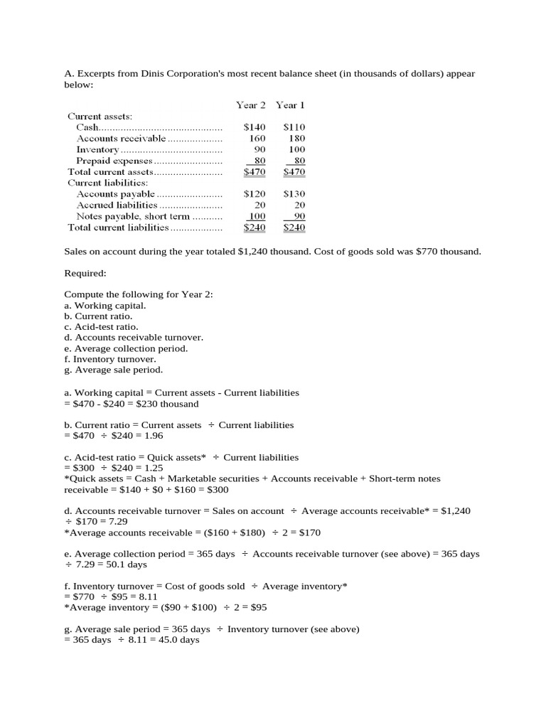 Financial Ratios and Analysis for Corporations | PDF | Dividend ...
