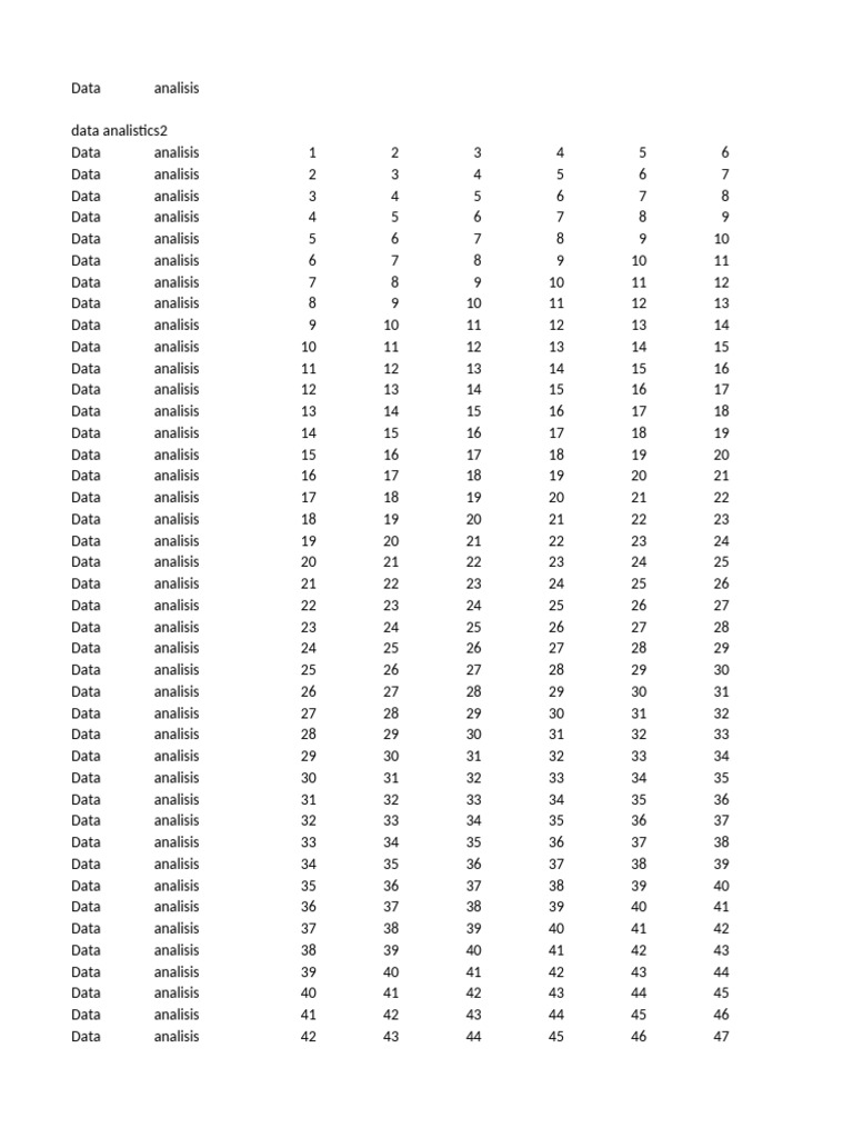 Comprehensive Data Analysis Guide | PDF | Science & Mathematics