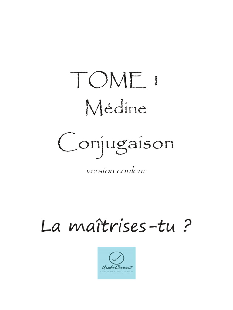 Conjugaison du verbe 