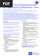 IATA DGR Category 6 Training Course | PDF