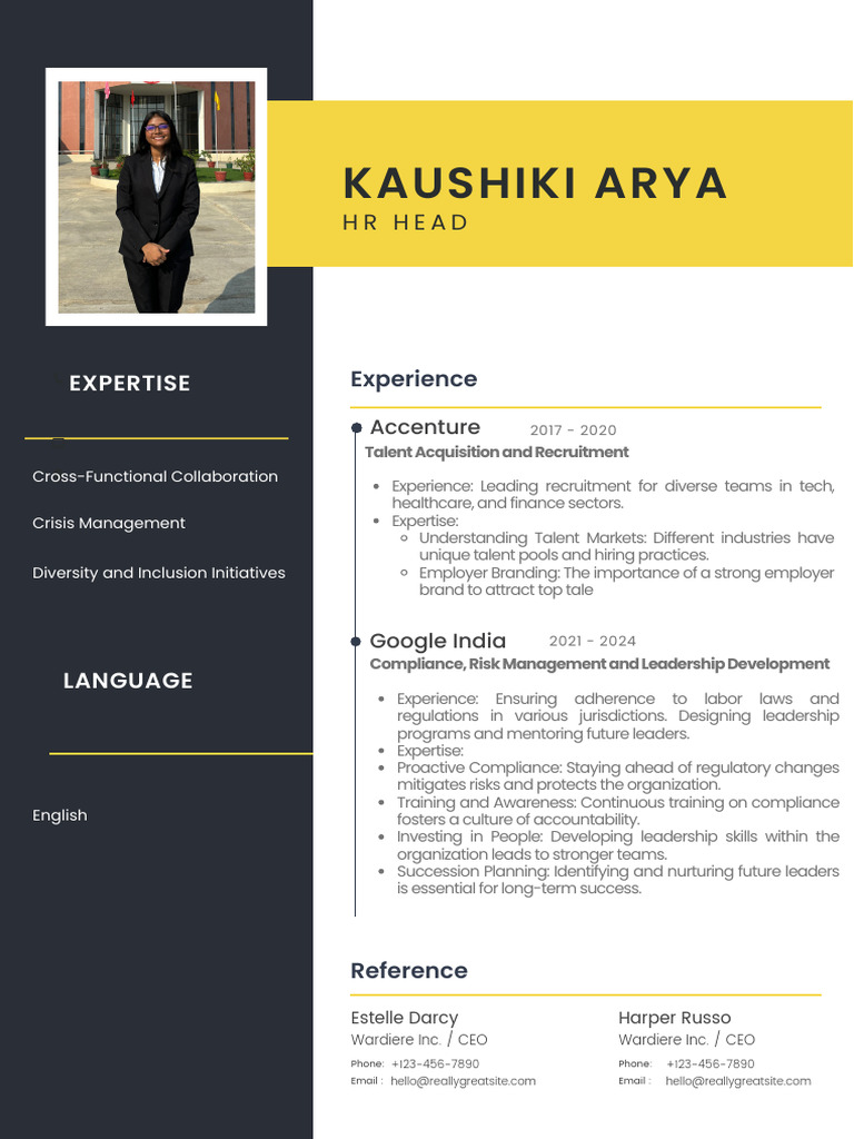Kaushiki Arya Fake CV - Ipm06030 | PDF | Regulatory Compliance | Business