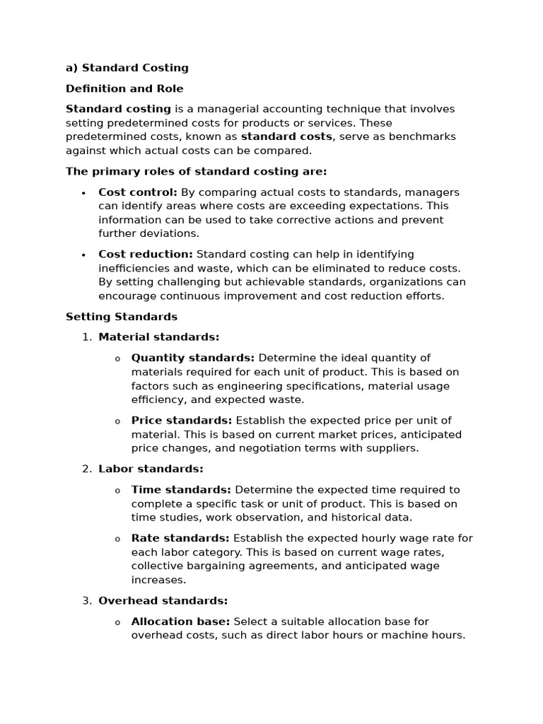 Costing | PDF | Cost Accounting | Labour Economics