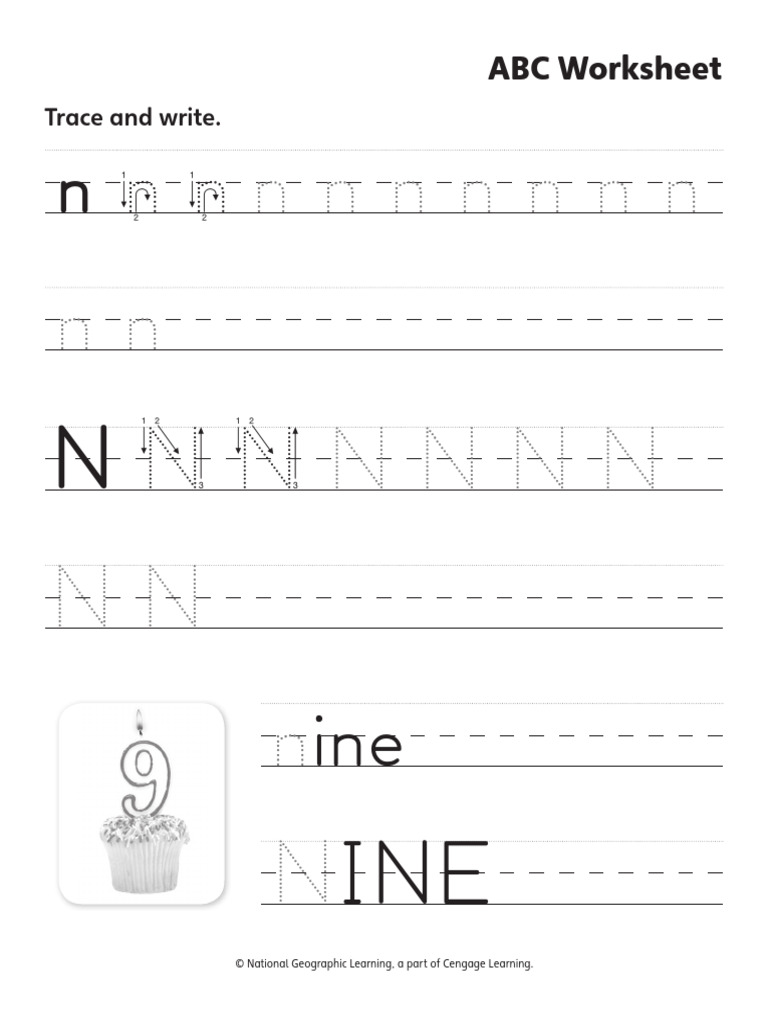 Abc Worksheet N | PDF